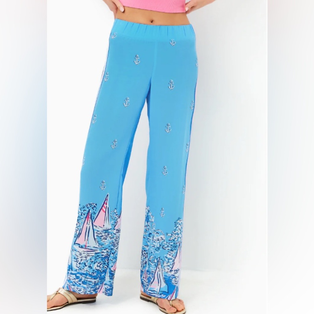 NEW  Lilly Pulitzer | Bal Harbour Palazzo A LIL NAUTI ENGINEERED PANT